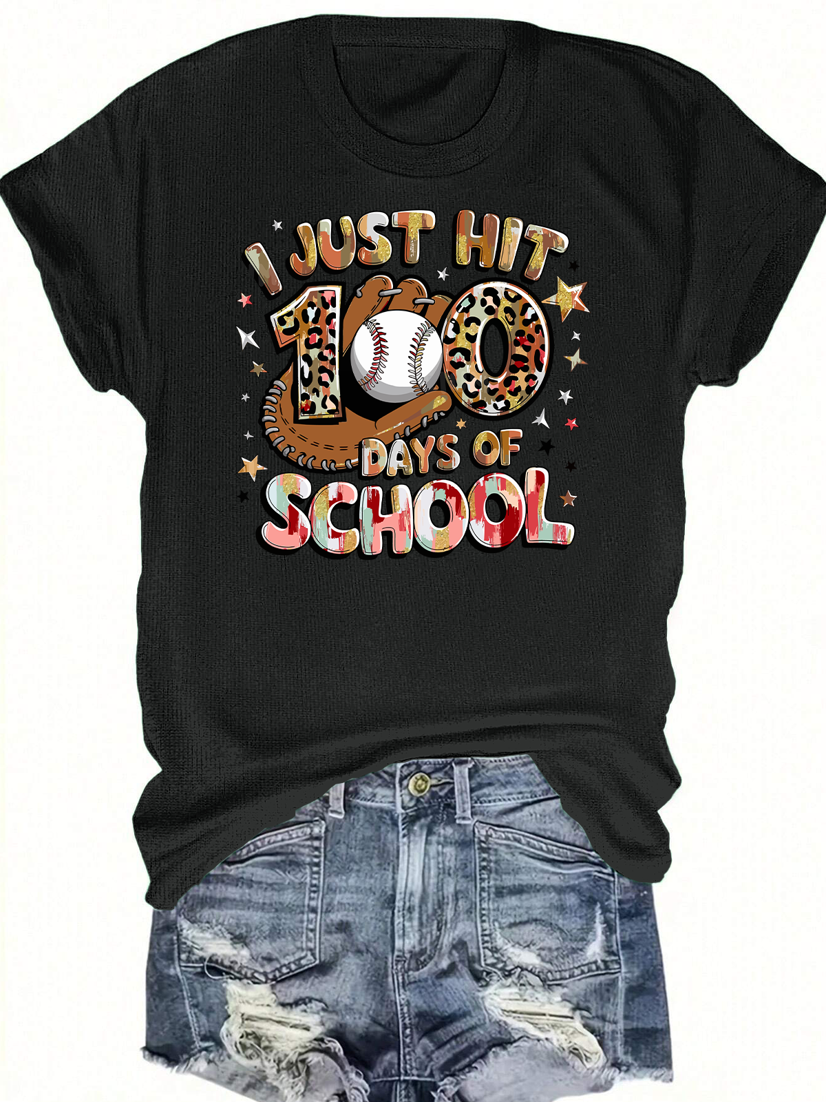 I Just Hit 100 Days Of School Short Sleeves Tee