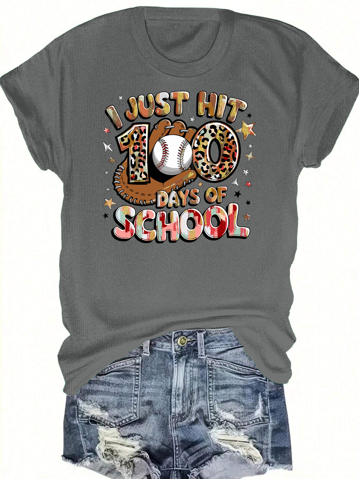 I Just Hit 100 Days Of School Short Sleeves Tee