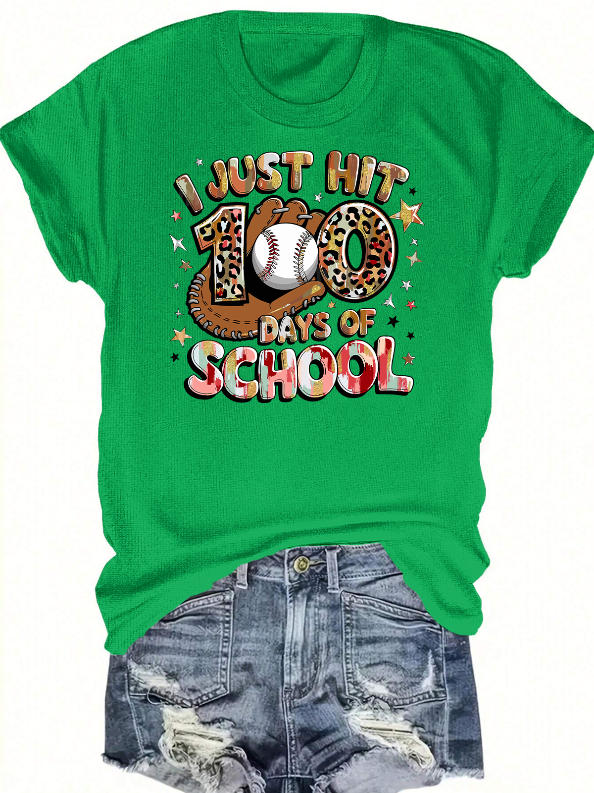 I Just Hit 100 Days Of School Short Sleeves Tee