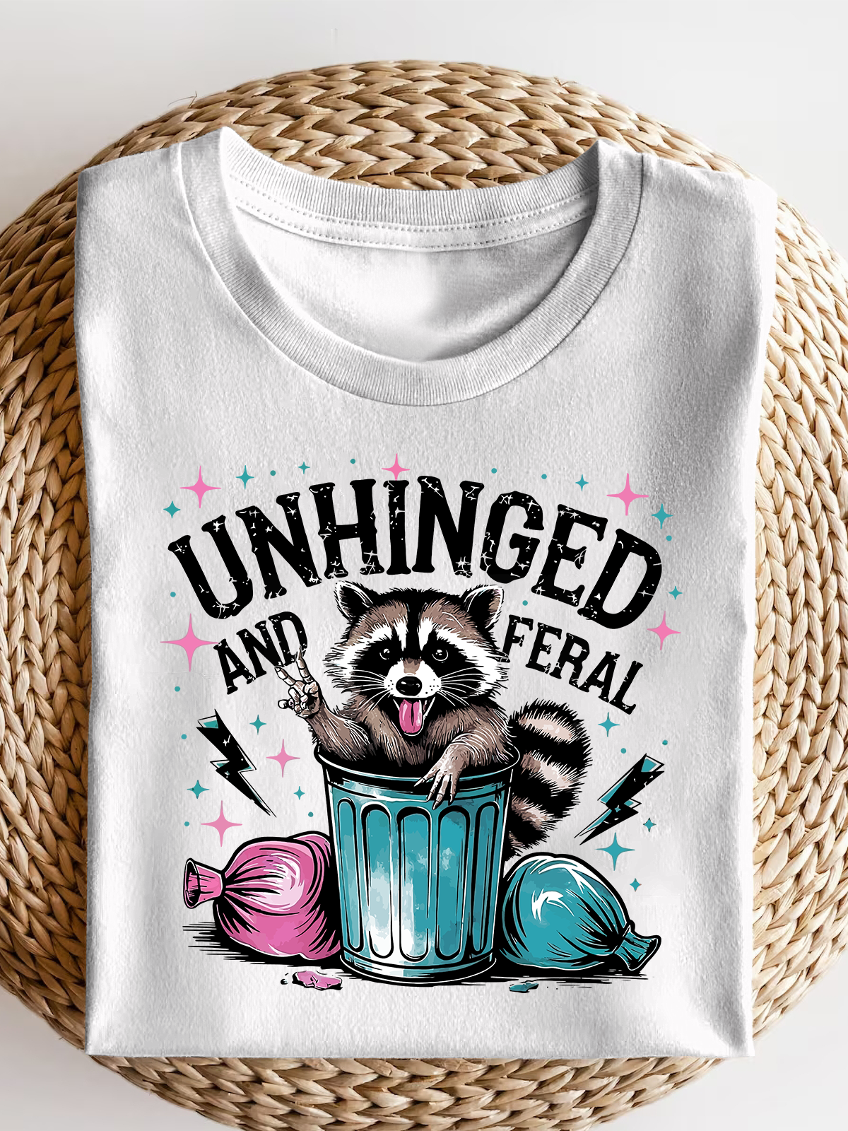 Unhinged And Feral Short Sleeves Tee