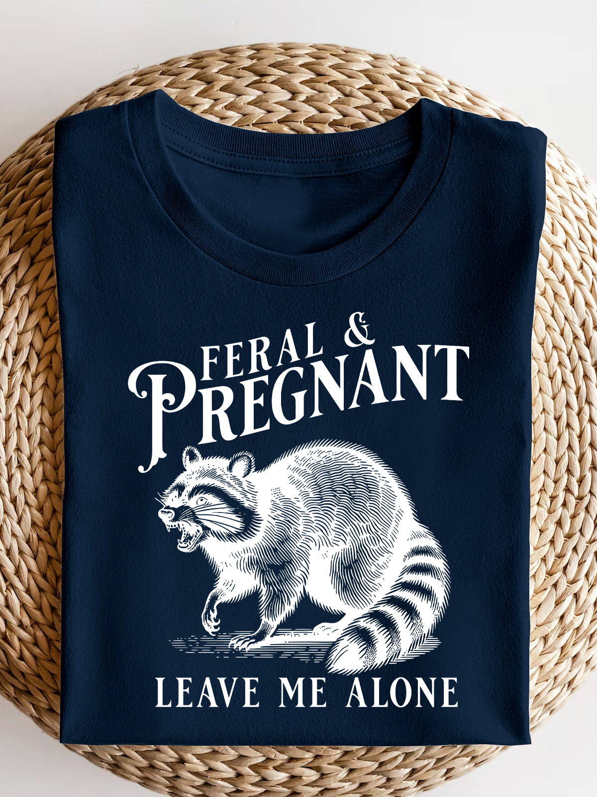 Feral And Pregnant Short Sleeves Tee