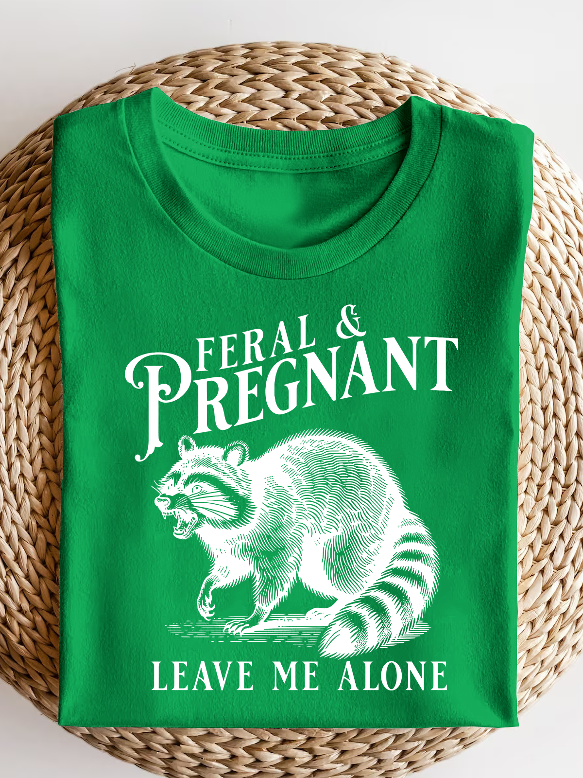 Feral And Pregnant Short Sleeves Tee