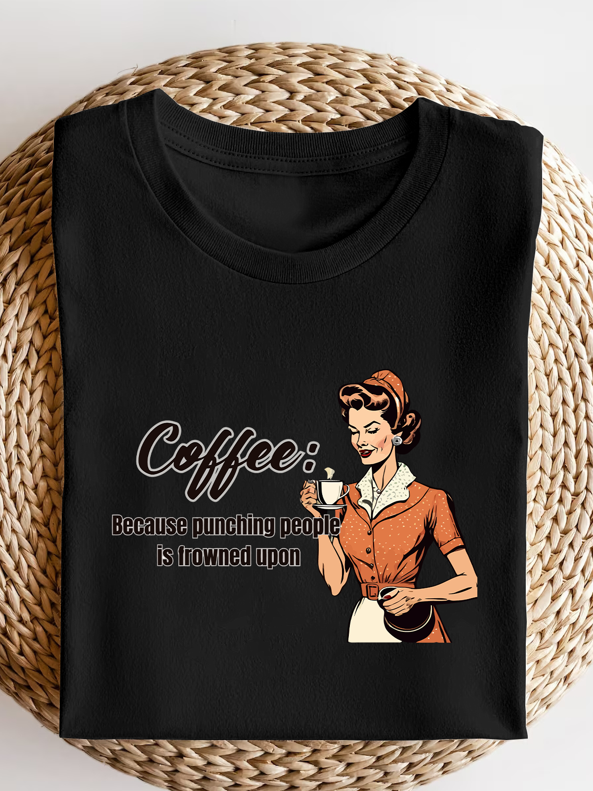 Retro Women Sarcastic Short Sleeves Tee