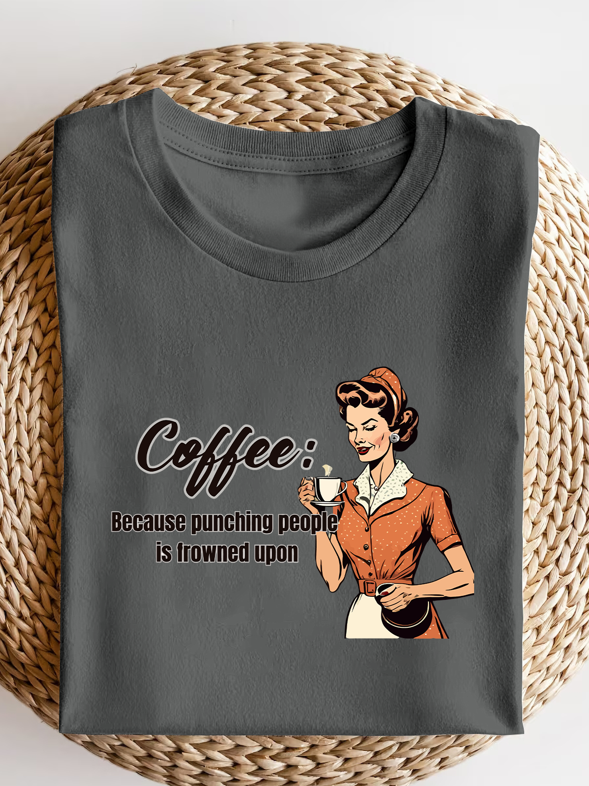 Retro Women Sarcastic Short Sleeves Tee