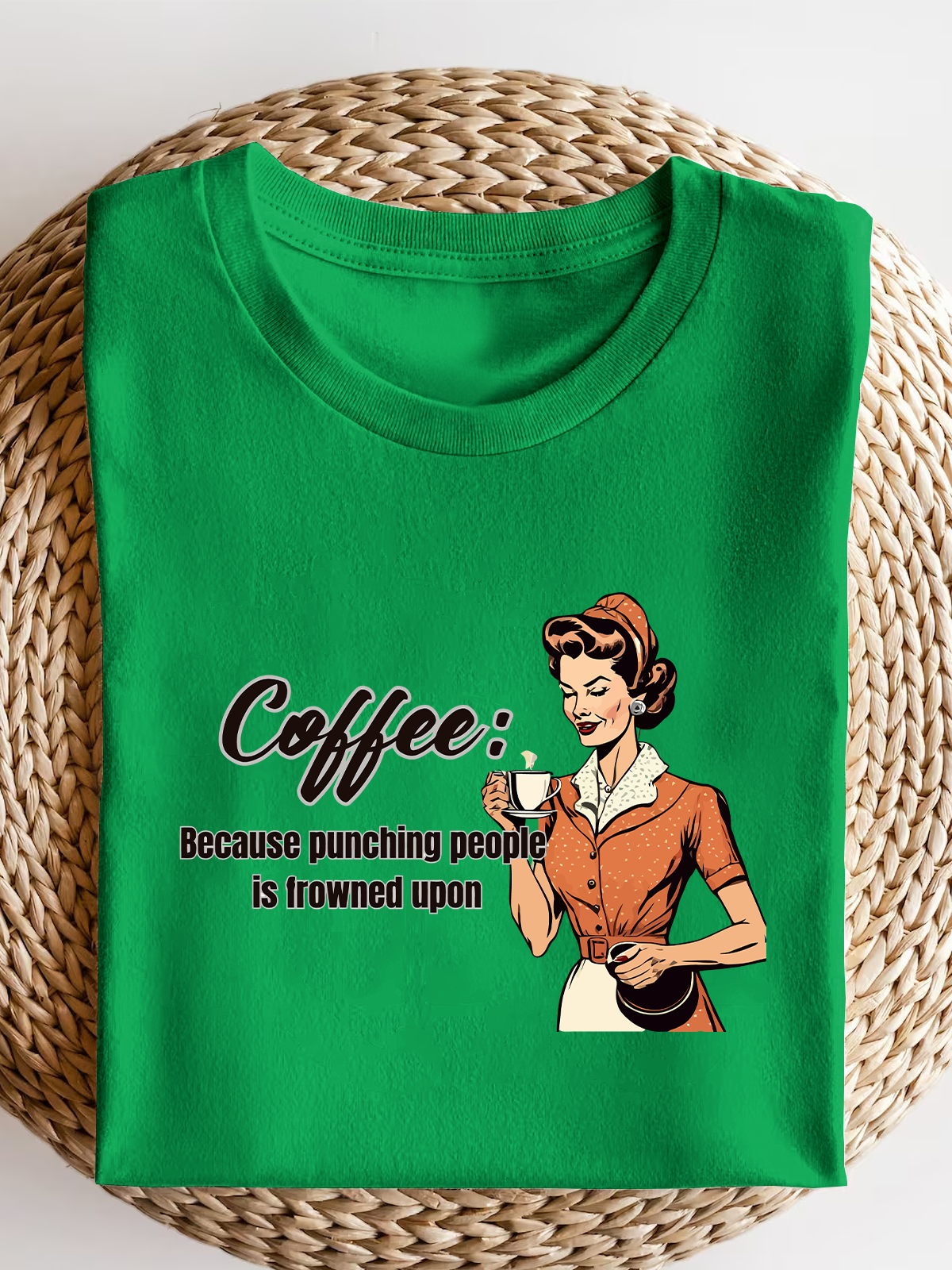 Retro Women Sarcastic Short Sleeves Tee