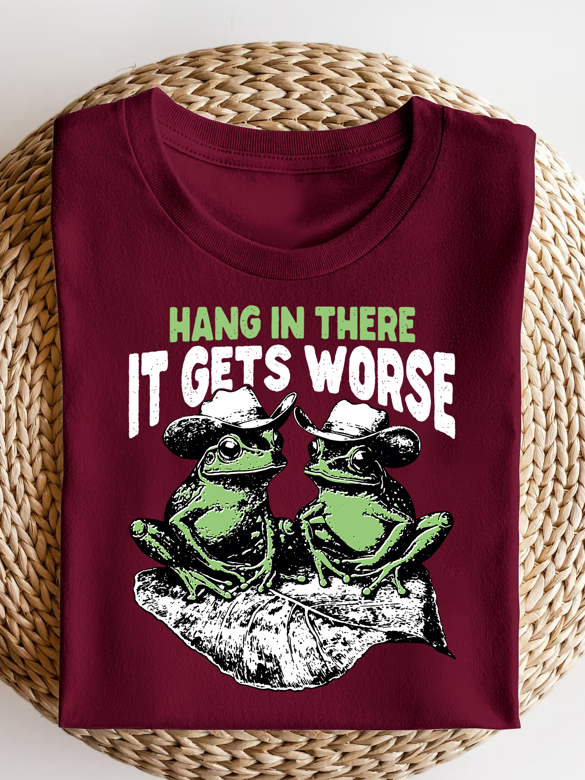 Hang In There It Gets Worse Short Sleeves Tee