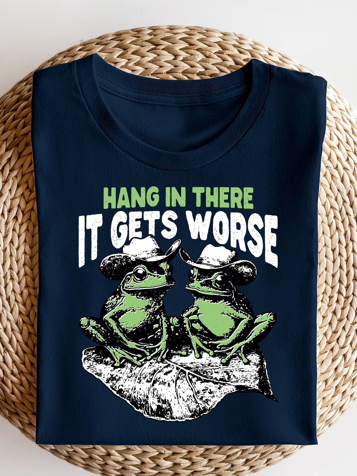 Hang In There It Gets Worse Short Sleeves Tee