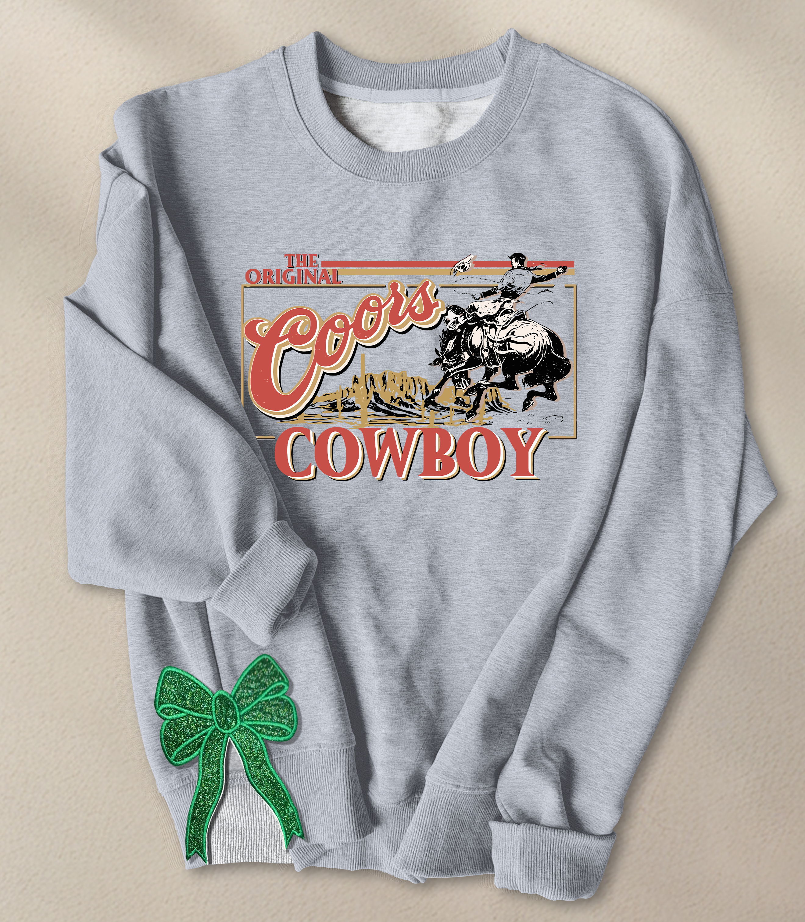 Country Music Handcrafted Two Side Bow Long Sleeves Sweatshirt