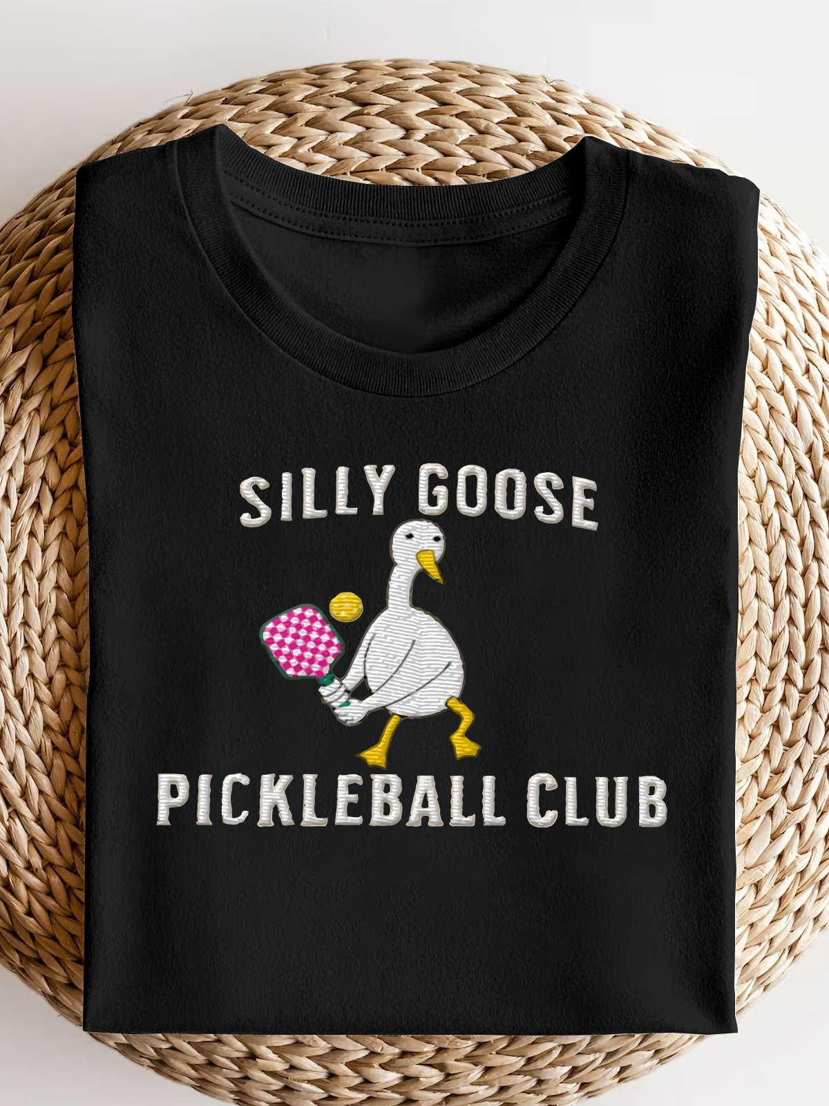 Embroiedered Pickleball Silly Goose Short Sleeves Tee