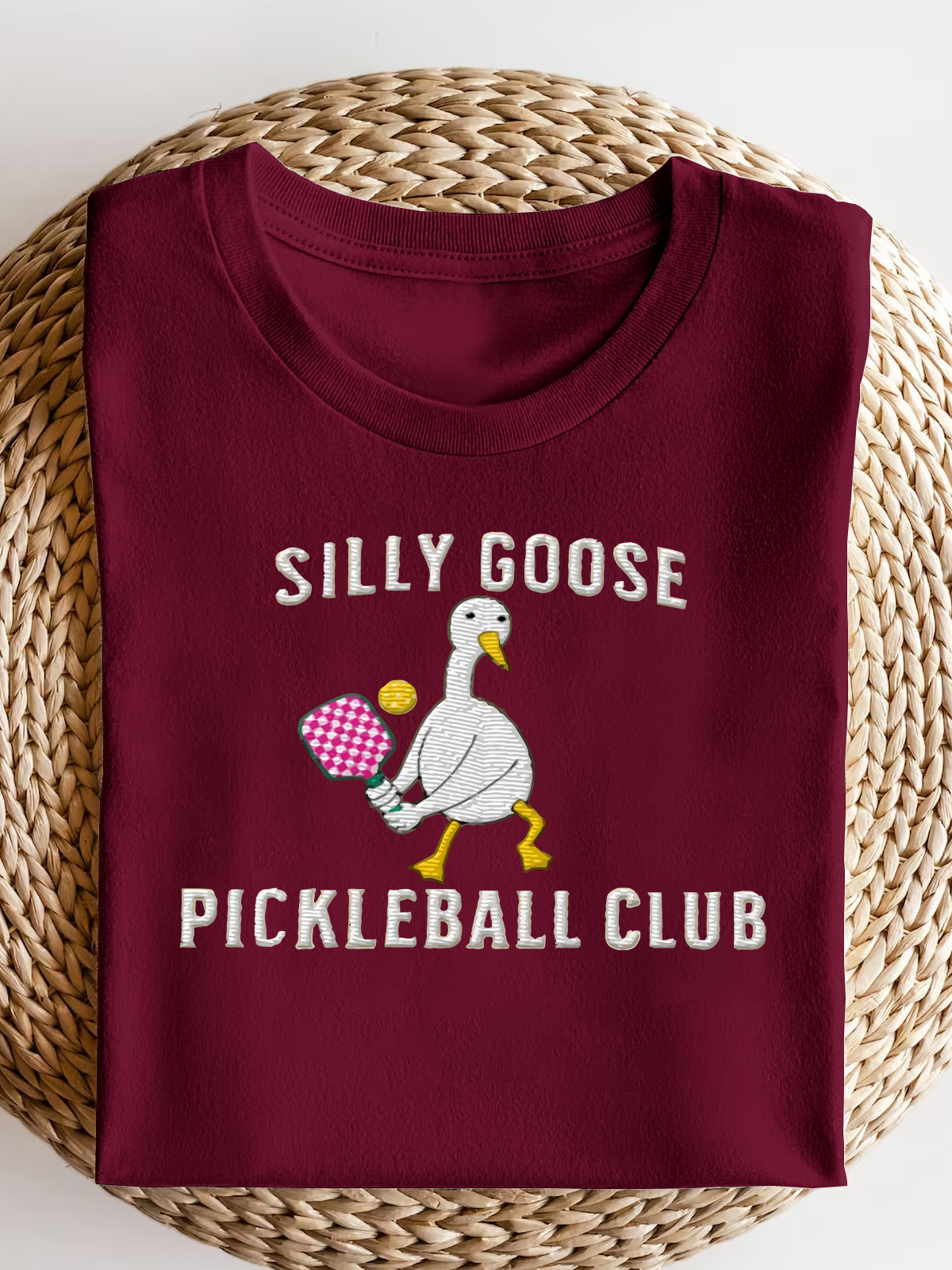 Embroiedered Pickleball Silly Goose Short Sleeves Tee