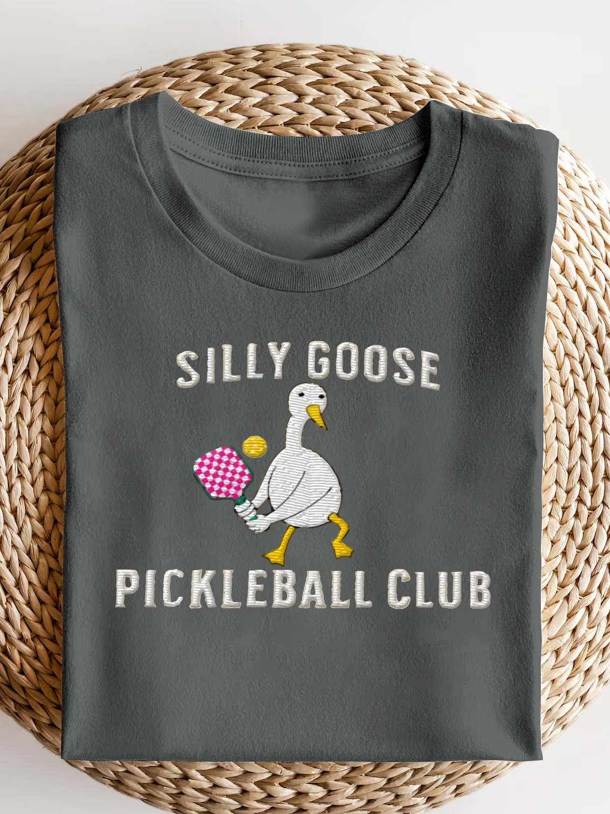 Embroiedered Pickleball Silly Goose Short Sleeves Tee