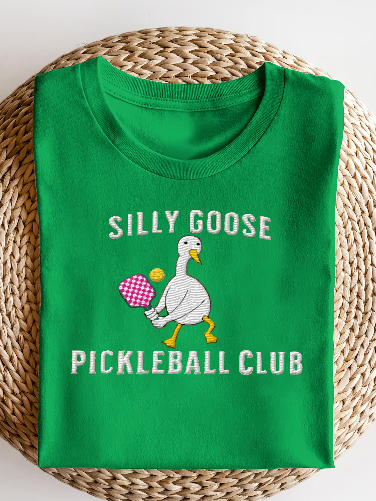 Embroiedered Pickleball Silly Goose Short Sleeves Tee