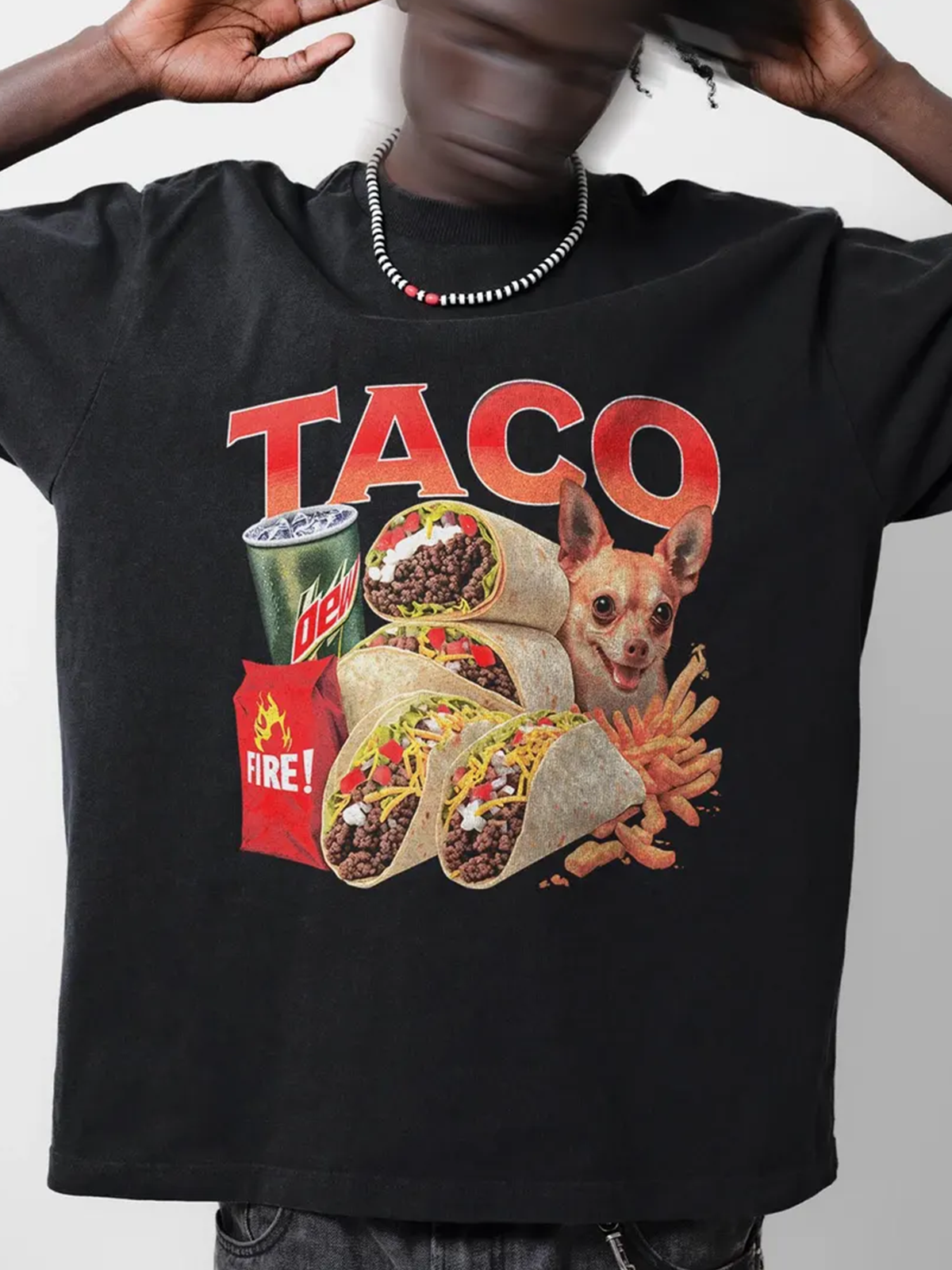 Unisex Taco Bell 90's Bootleg Short Sleeves Tee