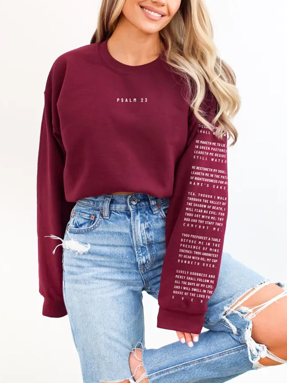 Religious Apparel Baptism Long Sleeves Sweatshirt